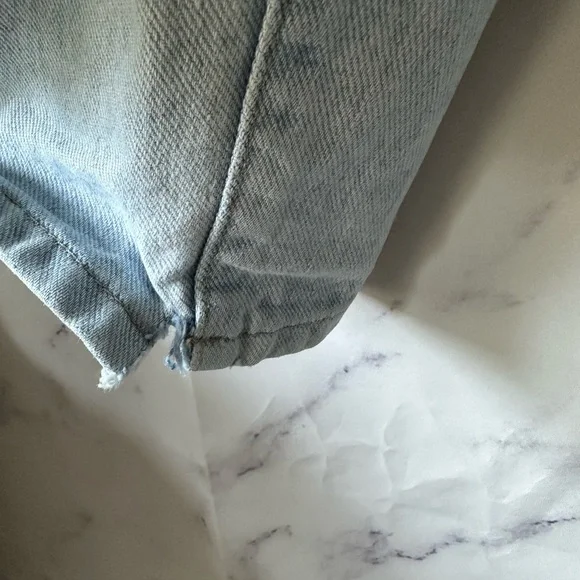 VTG EARLY 90S GUESS GREEN TAG HIGH WAIST DENIM JEANS 36/32 - Picture 12 of 14